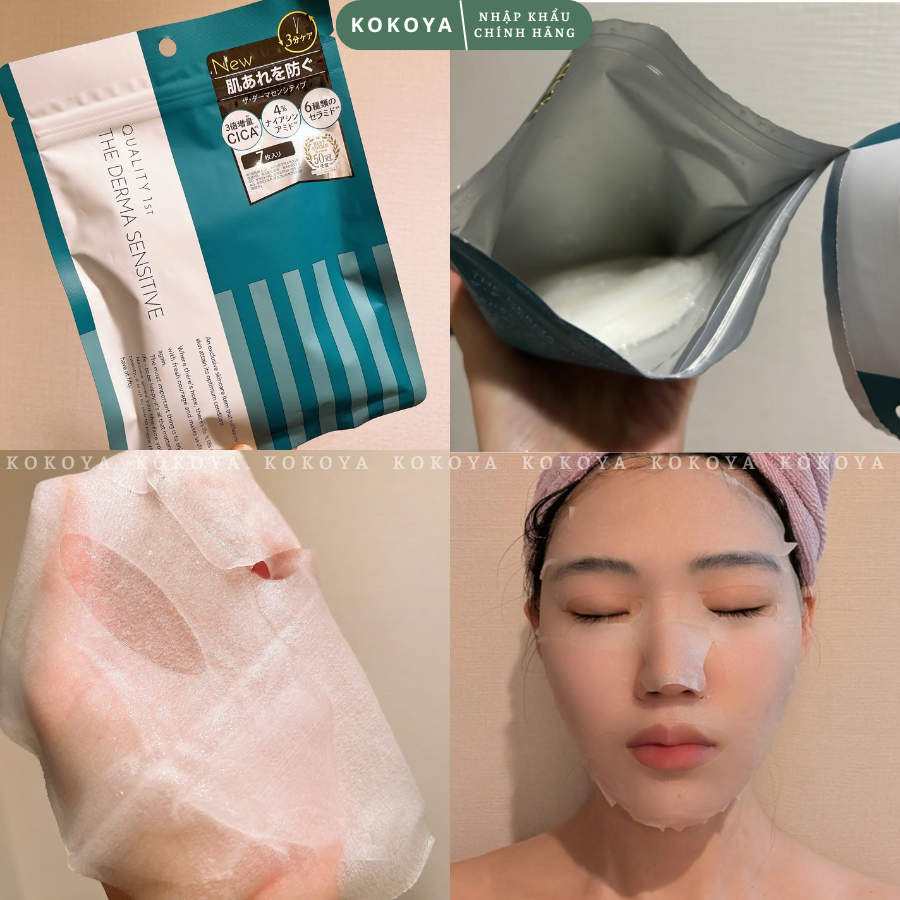 Mặt nạ dùng hằng ngày Quailty 1st The Derma Nhật Bản túi 7 miếng 7 54