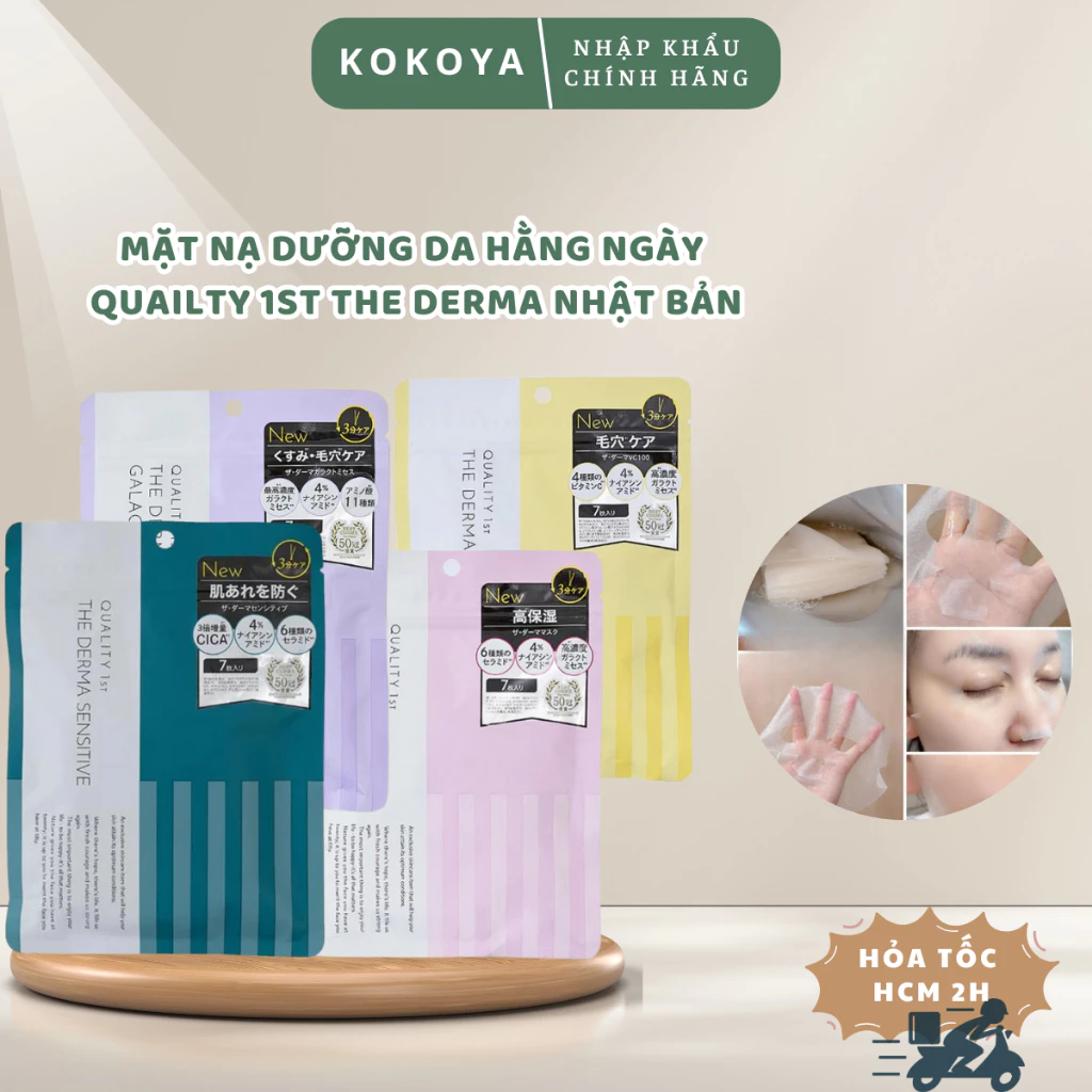 Mặt nạ dùng hằng ngày Quailty 1st The Derma Nhật Bản túi 7 miếng 1 vn 11134207 820l4 mhysd6cuktfq87