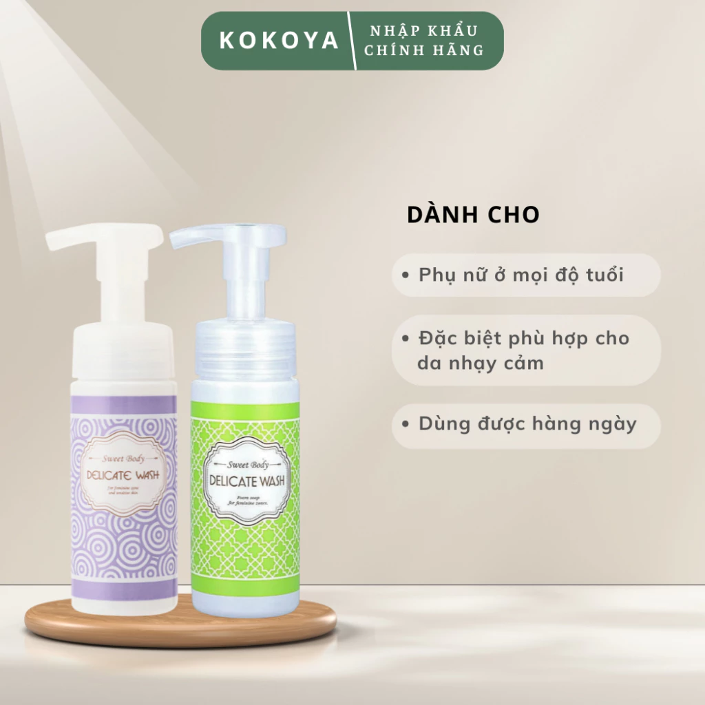 Dung dịch vệ sinh phụ nữ Sweetbody Delicate Wash Nhật Bản 140ml 4 vn 11134207 820l4