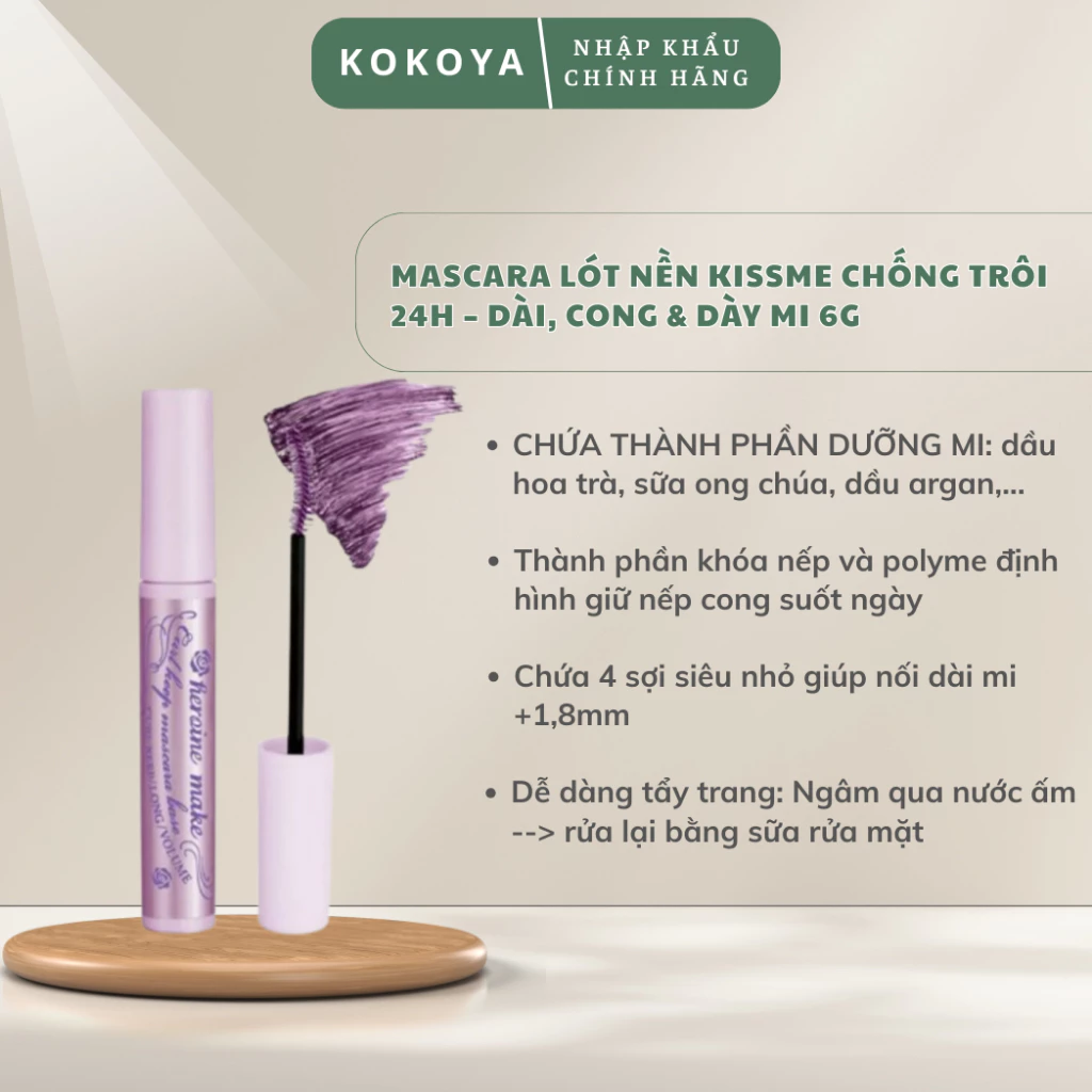Mascara Lót Nền Nâng Cao Kissme Heroine Make Siêu Nâng Giúp Giữ Nếp Cong, Chống trôi siêu bền màu 50 6 vn 11134207 820l4