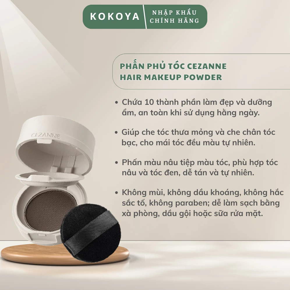 Phấn phủ che khuyết điểm cho tóc màu tự nhiên Cezanne Hair Makeup Powder Nhật Bản 4g 5 vn 11134207 820l4 mila7n1zlamb85