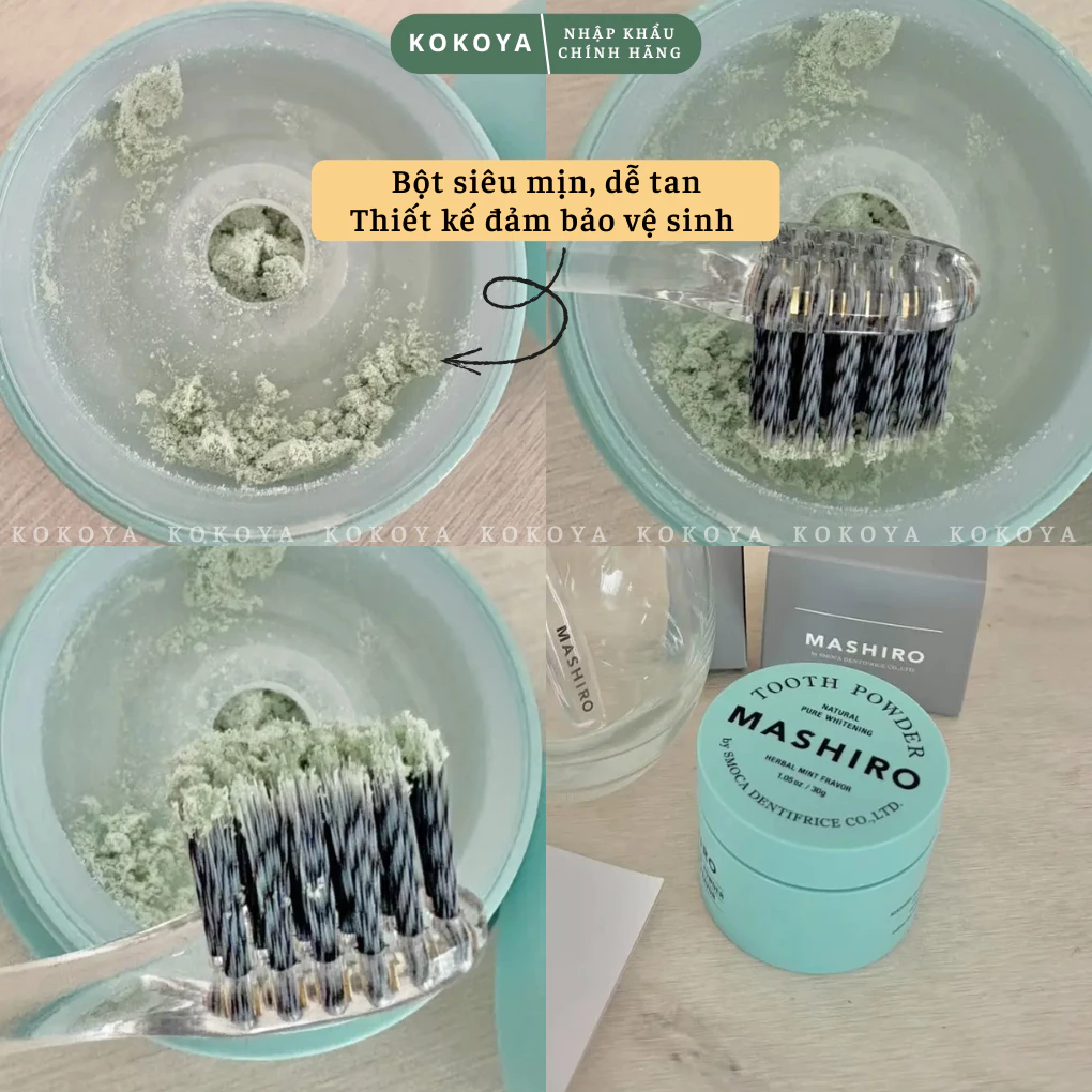 Bột làm trắng răng Mashiro Whitening Tooth Powder hỗ trợ làm trắng răng, răng ố vàng, răng xỉn màu Nhật Bản 30g 2 vn 11134207 820l4 mimoiwpp2io14d