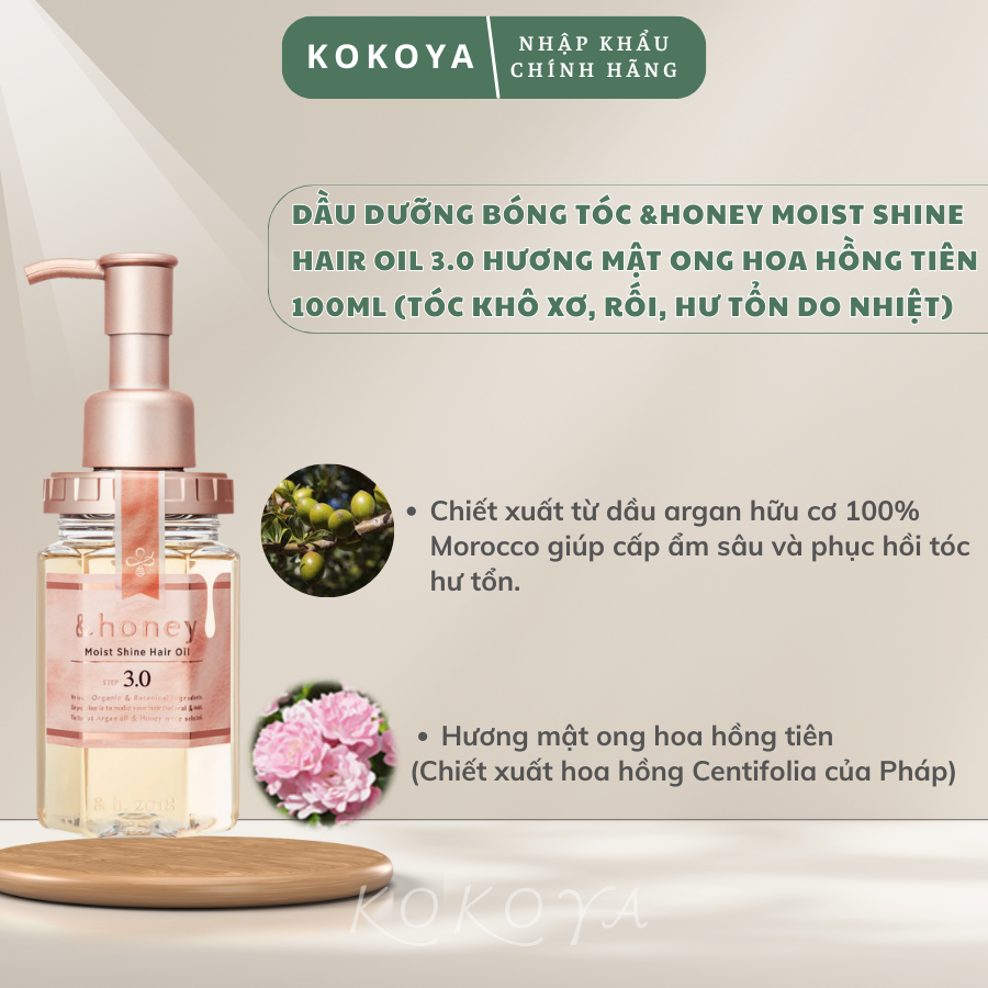 Dầu dưỡng tóc các dòng &HONEY Nhật Bản 100ml 3 2