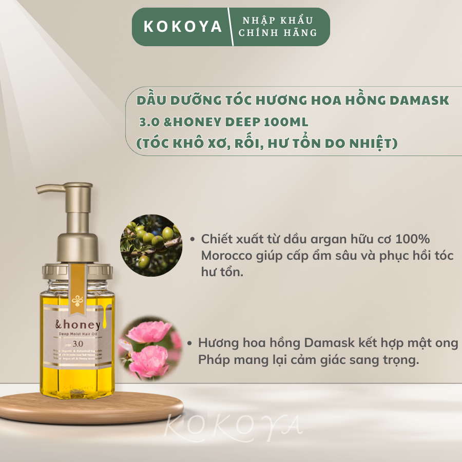Dầu dưỡng tóc các dòng &HONEY Nhật Bản 100ml 5 4 1