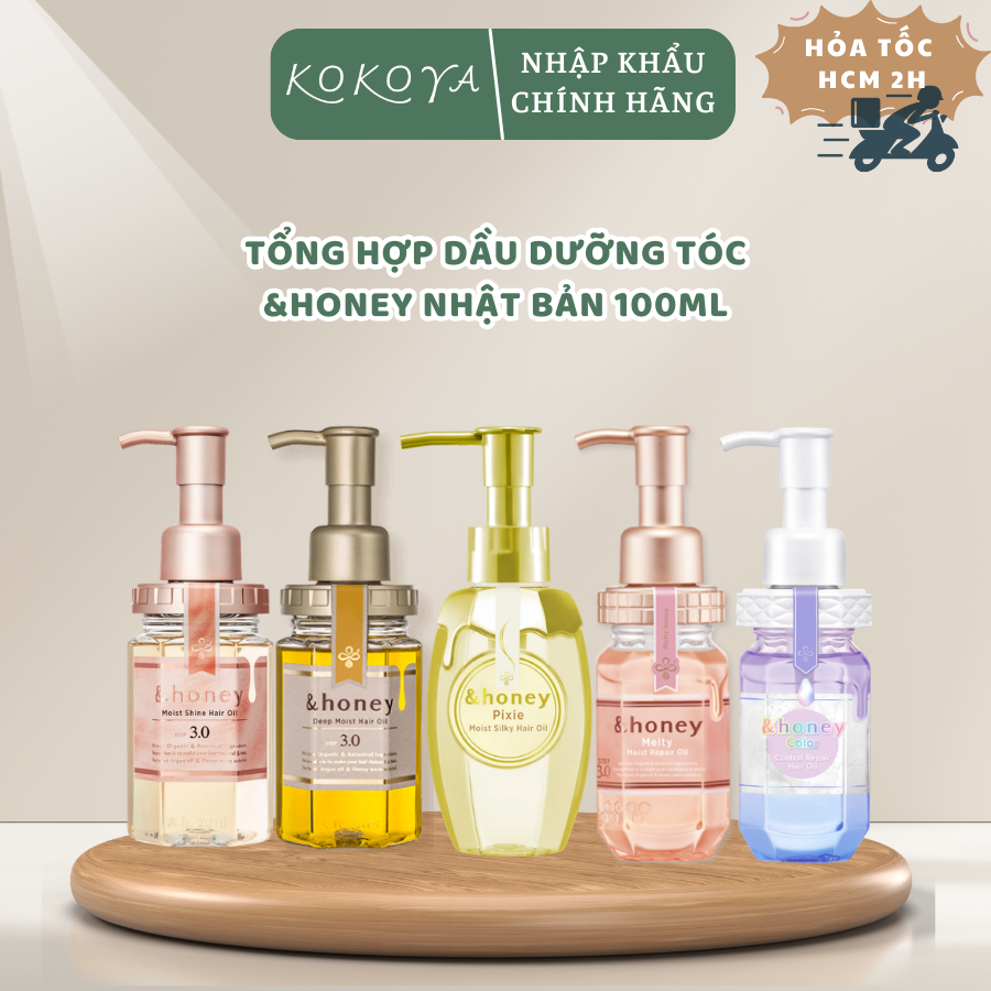 Dầu dưỡng tóc các dòng &HONEY Nhật Bản 100ml 1 40 1