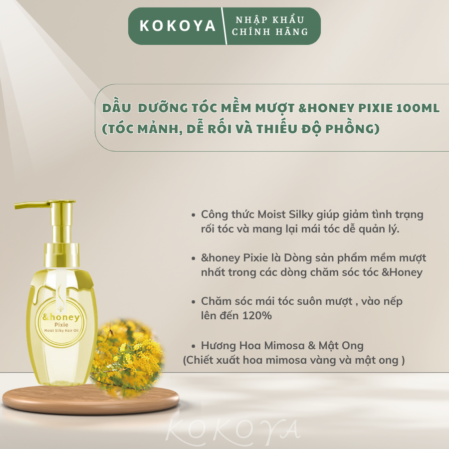 Dầu dưỡng tóc các dòng &HONEY Nhật Bản 100ml 7 6 1