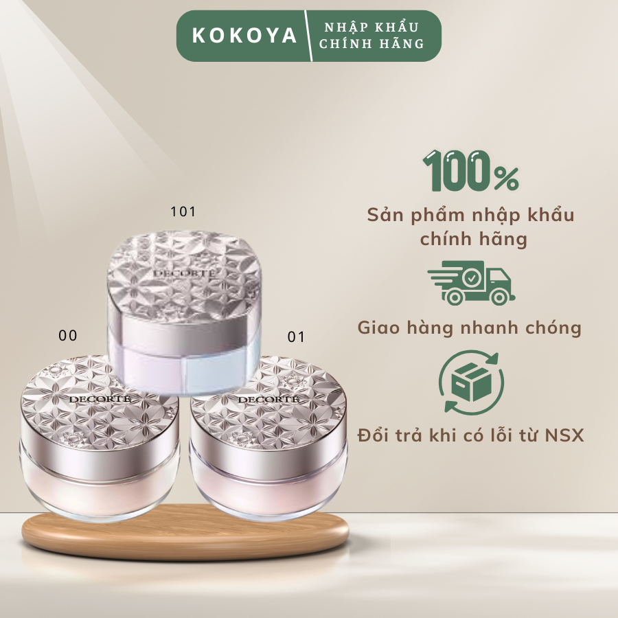 Phấn Phủ DECORTÉ Loose Powder Kiềm Dầu, Nền Mịn Mượt Trong Suốt, Lâu Trôi 12 Giờ Nhật Bản 16G/20G 12 76