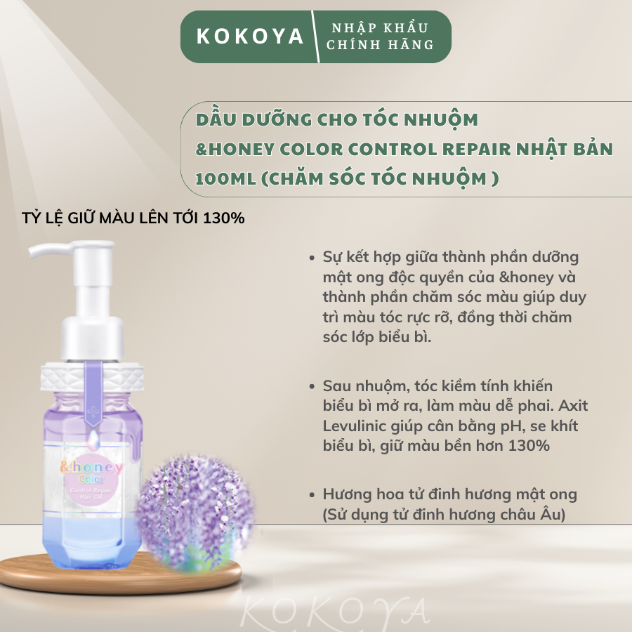 Dầu dưỡng tóc các dòng &HONEY Nhật Bản 100ml 9 8 1